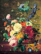 Jan van Huysum Basket of Flowers china oil painting reproduction